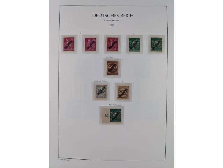 1872/45, meist postfrische und teils gestempelte reichhaltige Material-Sammlung inkl. Dienstmarken, dabei viele Varianten, Fa