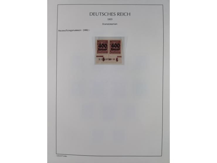 1872/45, meist postfrische und teils gestempelte reichhaltige Material-Sammlung inkl. Dienstmarken, dabei viele Varianten, Fa