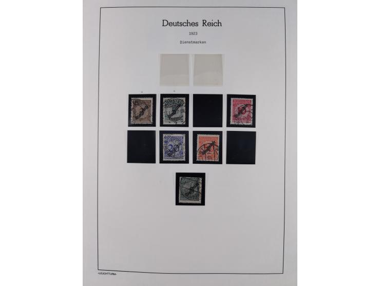 1872/45, meist postfrische und teils gestempelte reichhaltige Material-Sammlung inkl. Dienstmarken, dabei viele Varianten, Fa