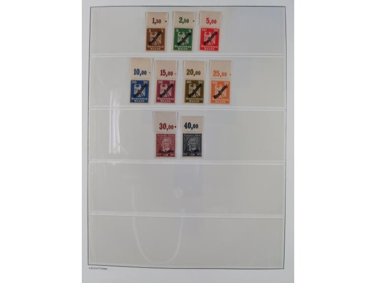 1872/45, meist postfrische und teils gestempelte reichhaltige Material-Sammlung inkl. Dienstmarken, dabei viele Varianten, Fa