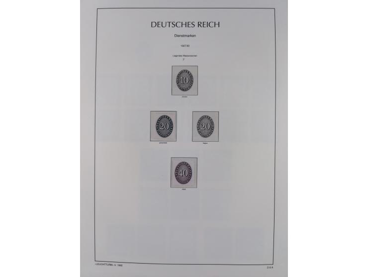 1872/45, meist postfrische und teils gestempelte reichhaltige Material-Sammlung inkl. Dienstmarken, dabei viele Varianten, Fa