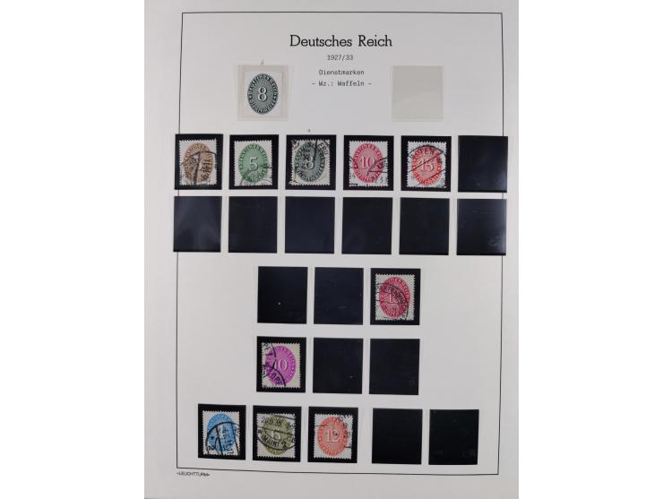 1872/45, meist postfrische und teils gestempelte reichhaltige Material-Sammlung inkl. Dienstmarken, dabei viele Varianten, Fa