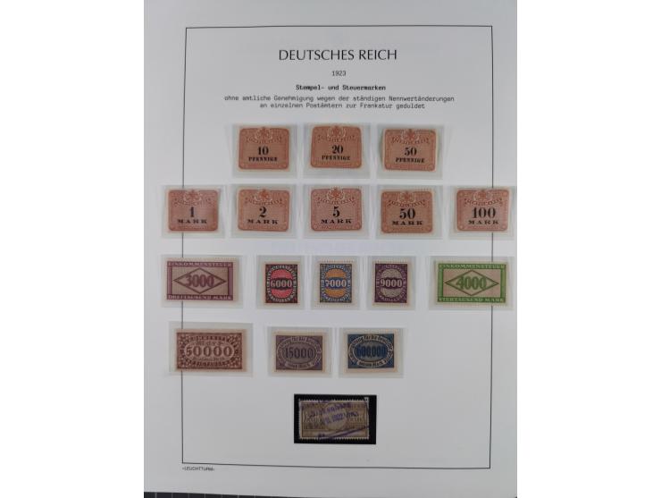 1872/45, meist postfrische und teils gestempelte reichhaltige Material-Sammlung inkl. Dienstmarken, dabei viele Varianten, Fa