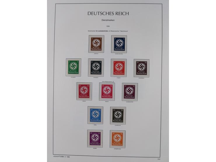 1872/45, meist postfrische und teils gestempelte reichhaltige Material-Sammlung inkl. Dienstmarken, dabei viele Varianten, Fa