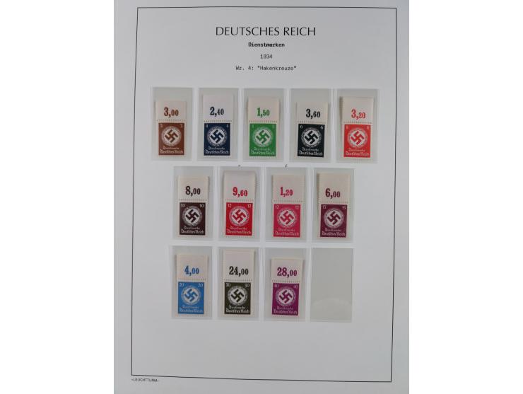 1872/45, meist postfrische und teils gestempelte reichhaltige Material-Sammlung inkl. Dienstmarken, dabei viele Varianten, Fa