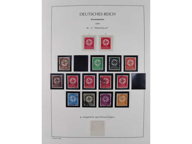 1872/45, meist postfrische und teils gestempelte reichhaltige Material-Sammlung inkl. Dienstmarken, dabei viele Varianten, Fa