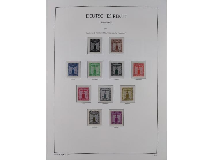 1872/45, meist postfrische und teils gestempelte reichhaltige Material-Sammlung inkl. Dienstmarken, dabei viele Varianten, Fa