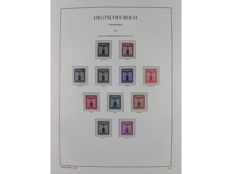 1872/45, meist postfrische und teils gestempelte reichhaltige Material-Sammlung inkl. Dienstmarken, dabei viele Varianten, Fa