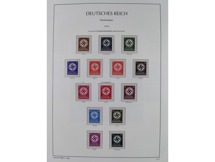 1872/45, meist postfrische und teils gestempelte reichhaltige Material-Sammlung inkl. Dienstmarken, dabei viele Varianten, Fa