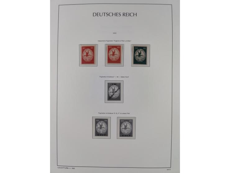 1872/45, meist postfrische und teils gestempelte reichhaltige Material-Sammlung inkl. Dienstmarken, dabei viele Varianten, Fa