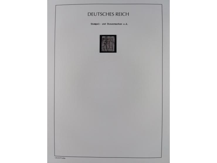 1872/45, meist postfrische und teils gestempelte reichhaltige Material-Sammlung inkl. Dienstmarken, dabei viele Varianten, Fa