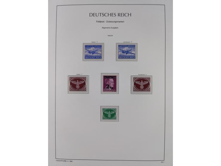 1872/45, meist postfrische und teils gestempelte reichhaltige Material-Sammlung inkl. Dienstmarken, dabei viele Varianten, Fa