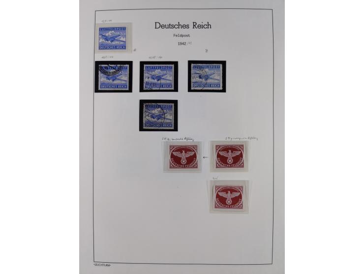 1872/45, meist postfrische und teils gestempelte reichhaltige Material-Sammlung inkl. Dienstmarken, dabei viele Varianten, Fa