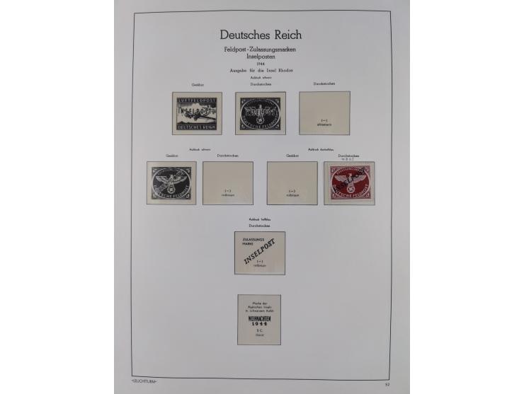 1872/45, meist postfrische und teils gestempelte reichhaltige Material-Sammlung inkl. Dienstmarken, dabei viele Varianten, Fa