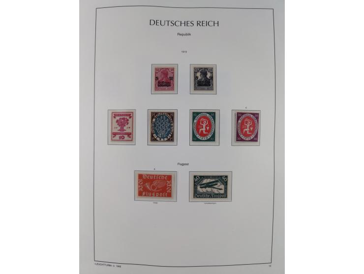 1872/45, meist postfrische und teils gestempelte reichhaltige Material-Sammlung inkl. Dienstmarken, dabei viele Varianten, Fa