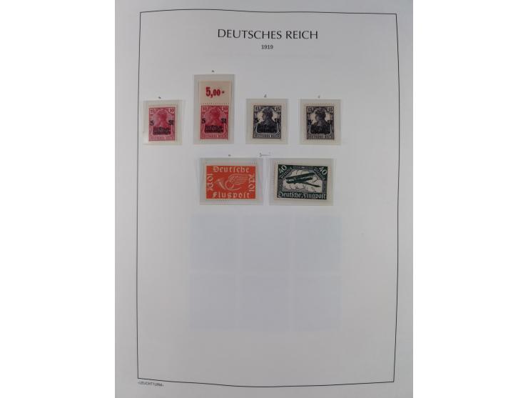 1872/45, meist postfrische und teils gestempelte reichhaltige Material-Sammlung inkl. Dienstmarken, dabei viele Varianten, Fa