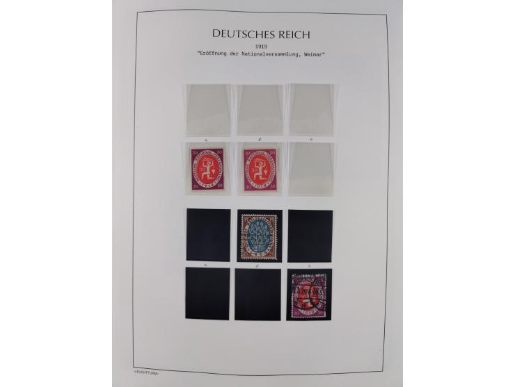 1872/45, meist postfrische und teils gestempelte reichhaltige Material-Sammlung inkl. Dienstmarken, dabei viele Varianten, Fa