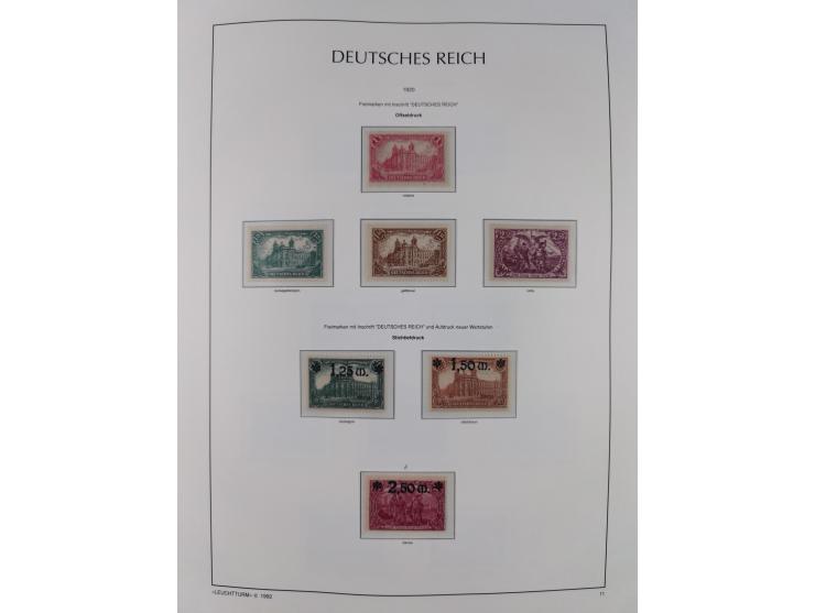 1872/45, meist postfrische und teils gestempelte reichhaltige Material-Sammlung inkl. Dienstmarken, dabei viele Varianten, Fa