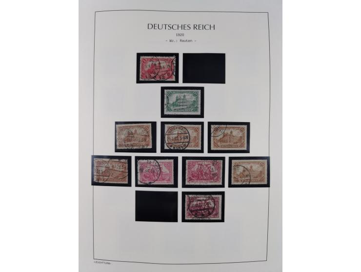 1872/45, meist postfrische und teils gestempelte reichhaltige Material-Sammlung inkl. Dienstmarken, dabei viele Varianten, Fa