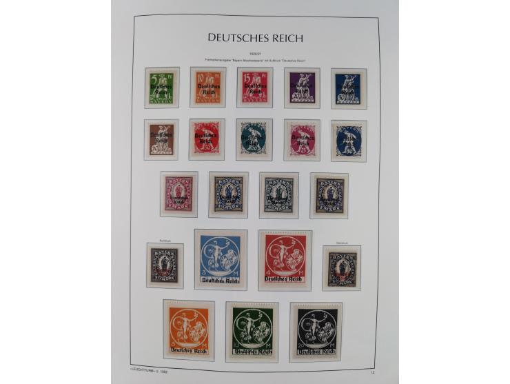 1872/45, meist postfrische und teils gestempelte reichhaltige Material-Sammlung inkl. Dienstmarken, dabei viele Varianten, Fa