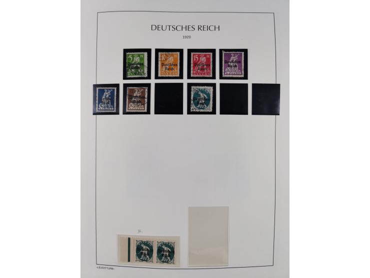 1872/45, meist postfrische und teils gestempelte reichhaltige Material-Sammlung inkl. Dienstmarken, dabei viele Varianten, Fa