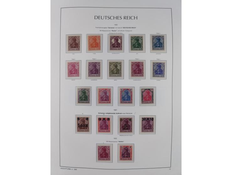 1872/45, meist postfrische und teils gestempelte reichhaltige Material-Sammlung inkl. Dienstmarken, dabei viele Varianten, Fa