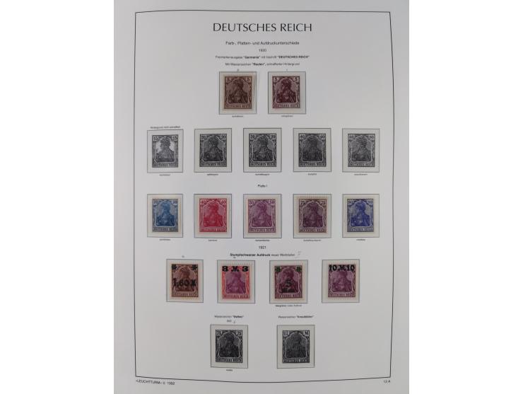 1872/45, meist postfrische und teils gestempelte reichhaltige Material-Sammlung inkl. Dienstmarken, dabei viele Varianten, Fa