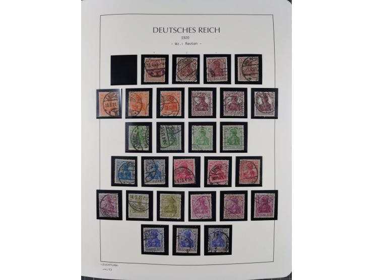 1872/45, meist postfrische und teils gestempelte reichhaltige Material-Sammlung inkl. Dienstmarken, dabei viele Varianten, Fa