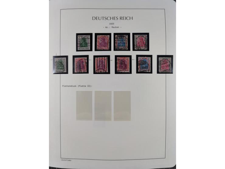 1872/45, meist postfrische und teils gestempelte reichhaltige Material-Sammlung inkl. Dienstmarken, dabei viele Varianten, Fa