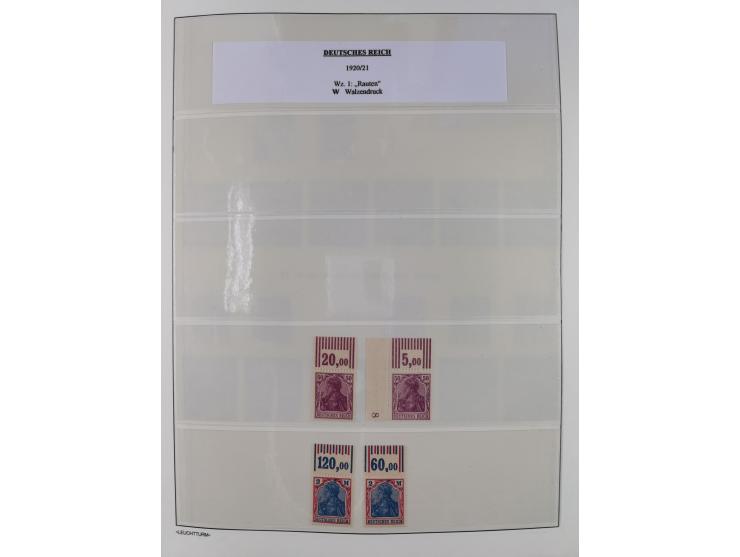 1872/45, meist postfrische und teils gestempelte reichhaltige Material-Sammlung inkl. Dienstmarken, dabei viele Varianten, Fa