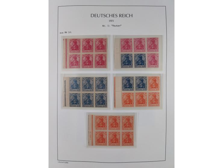 1872/45, meist postfrische und teils gestempelte reichhaltige Material-Sammlung inkl. Dienstmarken, dabei viele Varianten, Fa
