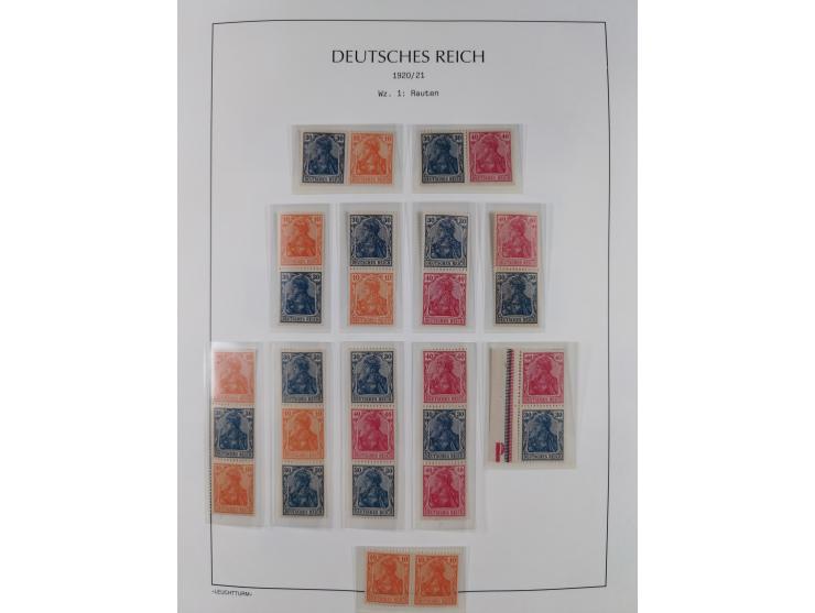 1872/45, meist postfrische und teils gestempelte reichhaltige Material-Sammlung inkl. Dienstmarken, dabei viele Varianten, Fa