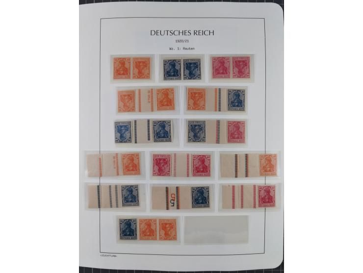 1872/45, meist postfrische und teils gestempelte reichhaltige Material-Sammlung inkl. Dienstmarken, dabei viele Varianten, Fa