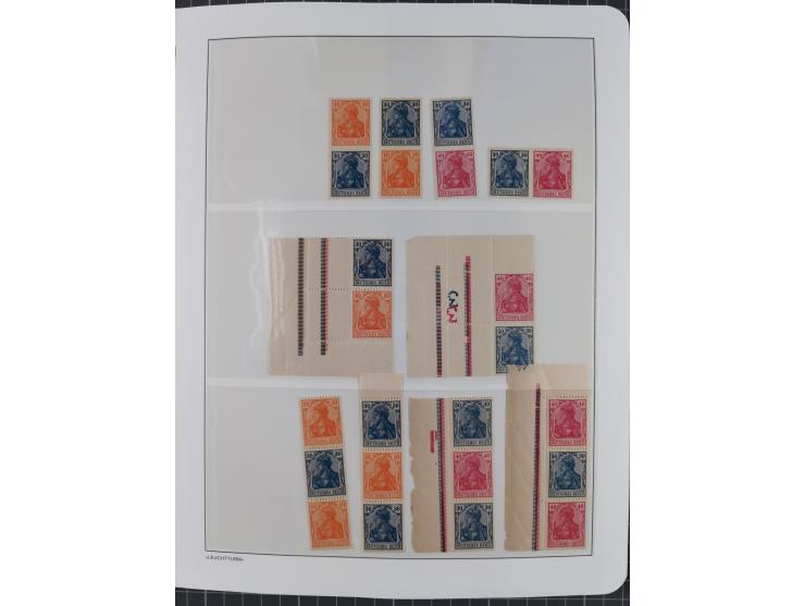 1872/45, meist postfrische und teils gestempelte reichhaltige Material-Sammlung inkl. Dienstmarken, dabei viele Varianten, Fa