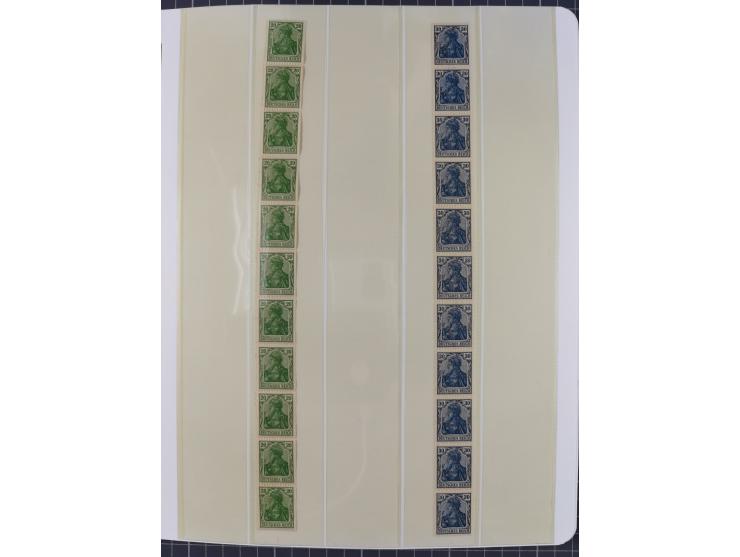 1872/45, meist postfrische und teils gestempelte reichhaltige Material-Sammlung inkl. Dienstmarken, dabei viele Varianten, Fa