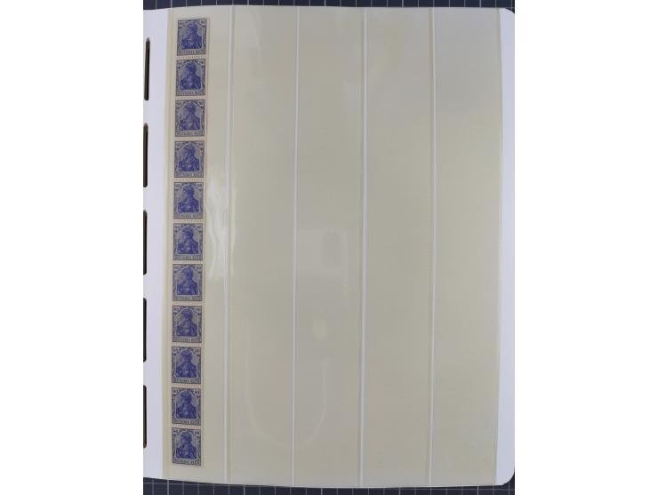 1872/45, meist postfrische und teils gestempelte reichhaltige Material-Sammlung inkl. Dienstmarken, dabei viele Varianten, Fa