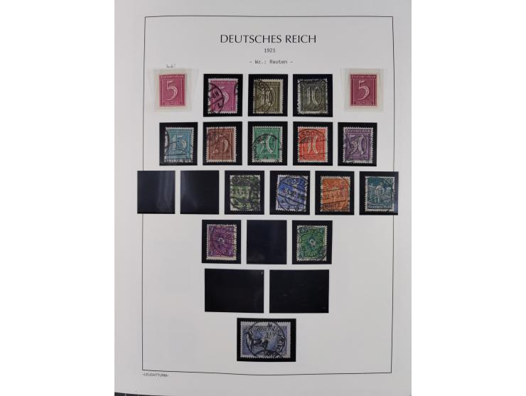 1872/45, meist postfrische und teils gestempelte reichhaltige Material-Sammlung inkl. Dienstmarken, dabei viele Varianten, Fa