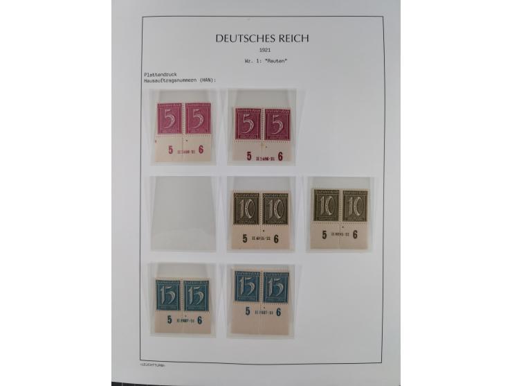 1872/45, meist postfrische und teils gestempelte reichhaltige Material-Sammlung inkl. Dienstmarken, dabei viele Varianten, Fa