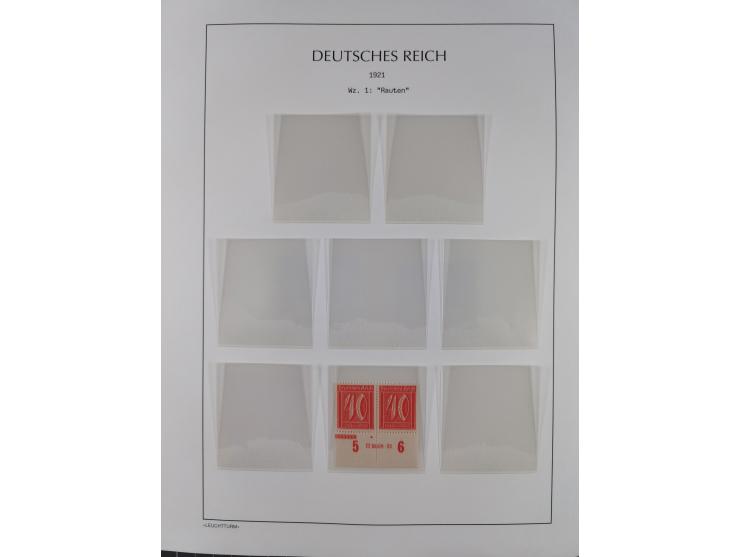 1872/45, meist postfrische und teils gestempelte reichhaltige Material-Sammlung inkl. Dienstmarken, dabei viele Varianten, Fa