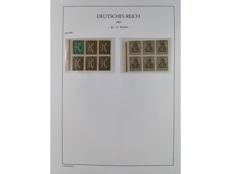 1872/45, meist postfrische und teils gestempelte reichhaltige Material-Sammlung inkl. Dienstmarken, dabei viele Varianten, Fa