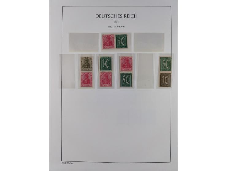 1872/45, meist postfrische und teils gestempelte reichhaltige Material-Sammlung inkl. Dienstmarken, dabei viele Varianten, Fa