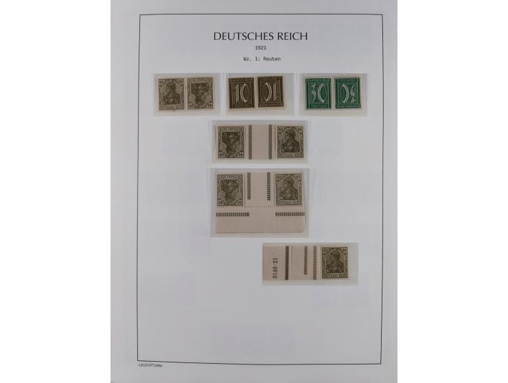 1872/45, meist postfrische und teils gestempelte reichhaltige Material-Sammlung inkl. Dienstmarken, dabei viele Varianten, Fa