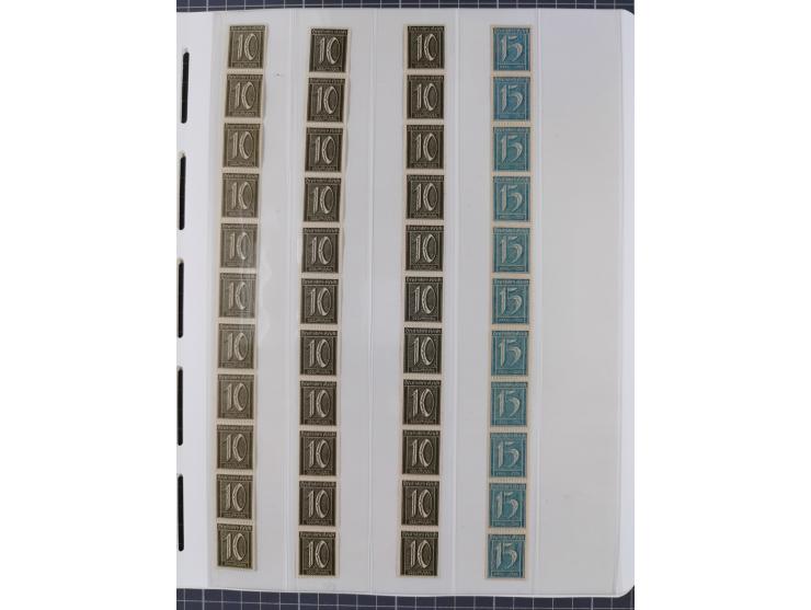 1872/45, meist postfrische und teils gestempelte reichhaltige Material-Sammlung inkl. Dienstmarken, dabei viele Varianten, Fa