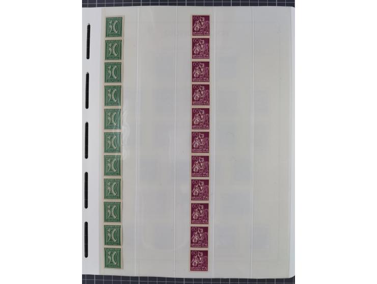 1872/45, meist postfrische und teils gestempelte reichhaltige Material-Sammlung inkl. Dienstmarken, dabei viele Varianten, Fa