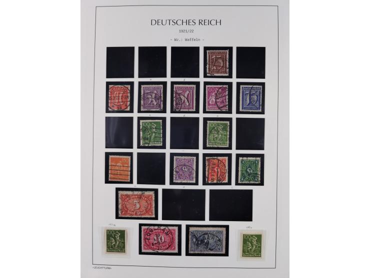 1872/45, meist postfrische und teils gestempelte reichhaltige Material-Sammlung inkl. Dienstmarken, dabei viele Varianten, Fa