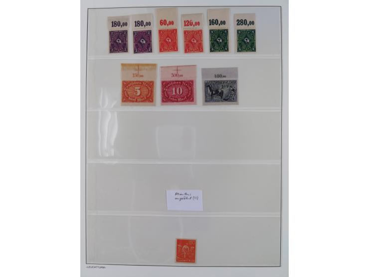 1872/45, meist postfrische und teils gestempelte reichhaltige Material-Sammlung inkl. Dienstmarken, dabei viele Varianten, Fa