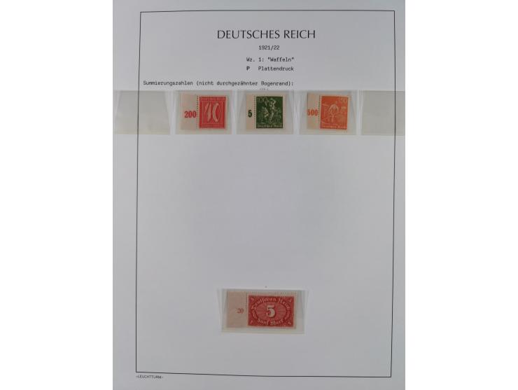 1872/45, meist postfrische und teils gestempelte reichhaltige Material-Sammlung inkl. Dienstmarken, dabei viele Varianten, Fa