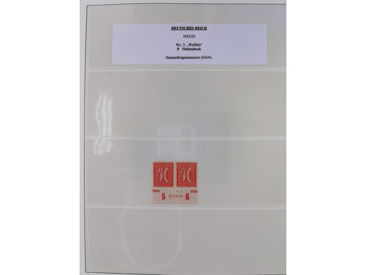 1872/45, meist postfrische und teils gestempelte reichhaltige Material-Sammlung inkl. Dienstmarken, dabei viele Varianten, Fa