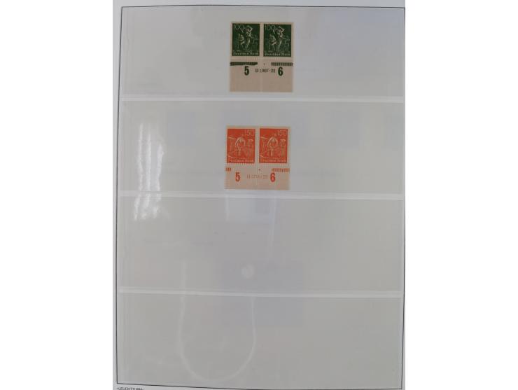 1872/45, meist postfrische und teils gestempelte reichhaltige Material-Sammlung inkl. Dienstmarken, dabei viele Varianten, Fa