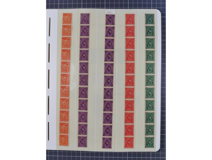 1872/45, meist postfrische und teils gestempelte reichhaltige Material-Sammlung inkl. Dienstmarken, dabei viele Varianten, Fa